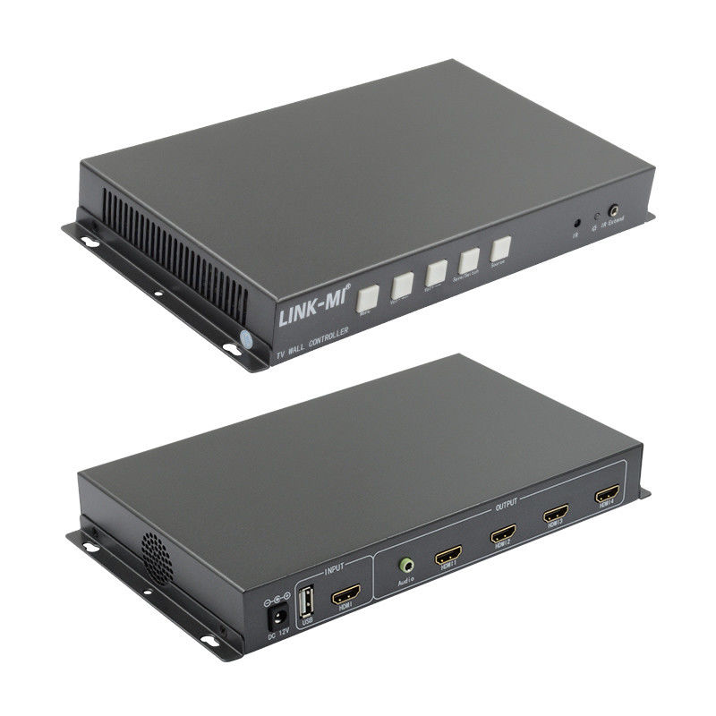 2X2 Video Wall Controller Supporto HDMI USB Input di segnale 1080P Per la pubblicità