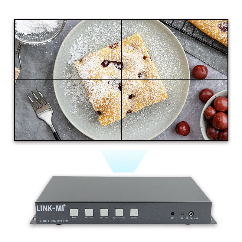 2X2 Video Wall Controller Supporto HDMI USB Input di segnale 1080P Per la pubblicità