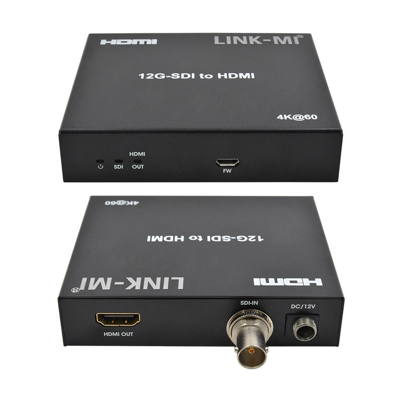 12G 6G 3G SDI To HDMI Video Converter Supporto YUV4:22 Max 120 m