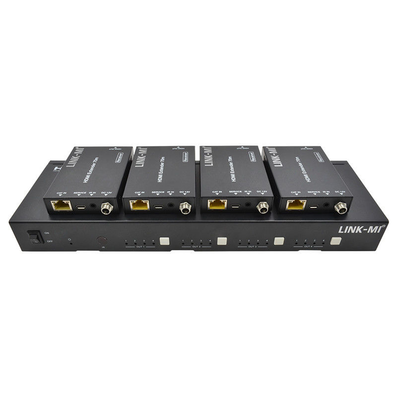 70M 4X4 HDMI Matrix con funzione IR Matrix 18Gbps 4K@60Hz HDMI 2.0b POC