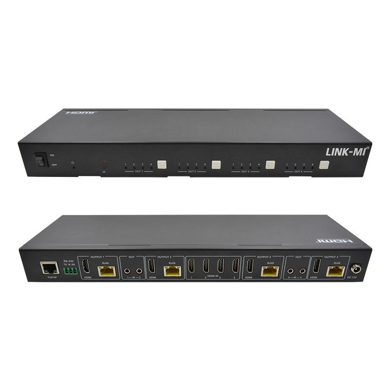 70M 4X4 HDMI Matrix con funzione IR Matrix 18Gbps 4K@60Hz HDMI 2.0b POC