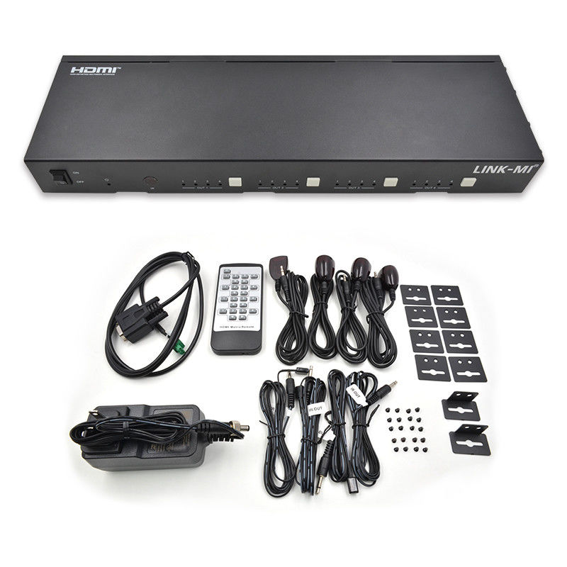 70M 4X4 HDMI Matrix con funzione IR Matrix 18Gbps 4K@60Hz HDMI 2.0b POC