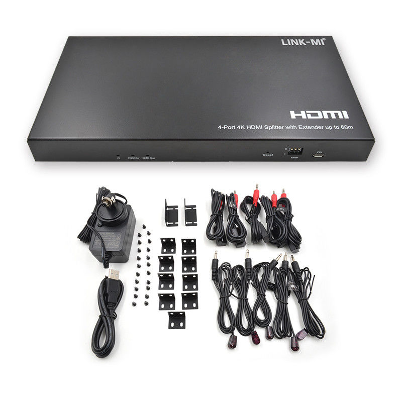1x4 4K Wireless HDMI Splitter Extender Supporto 60m 4K@60Hz AV Splitter Over RJ45