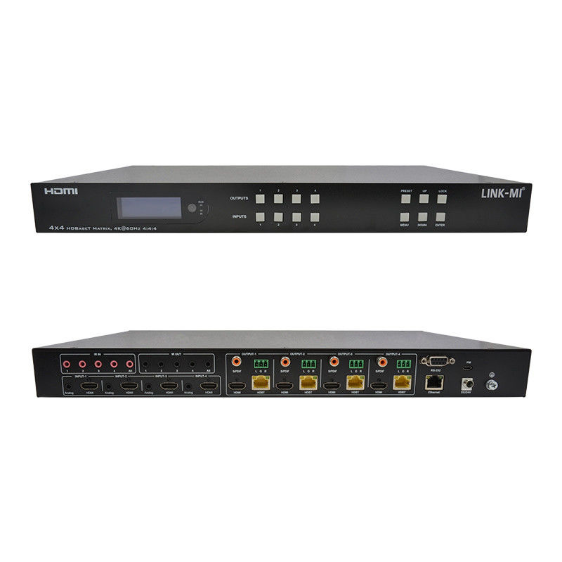 70m 4x4 HDMI Audio Matrix Switch con 4 HDMI Loop Out per 4 Port Video Switch