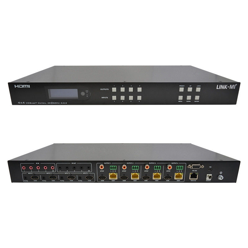 70m 4x4 HDMI Audio Matrix Switch con 4 HDMI Loop Out per 4 Port Video Switch