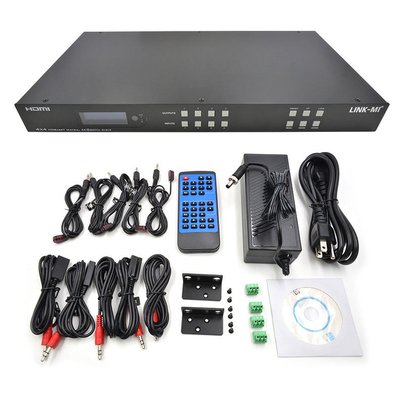 70m 4x4 HDMI Audio Matrix Switch con 4 HDMI Loop Out per 4 Port Video Switch