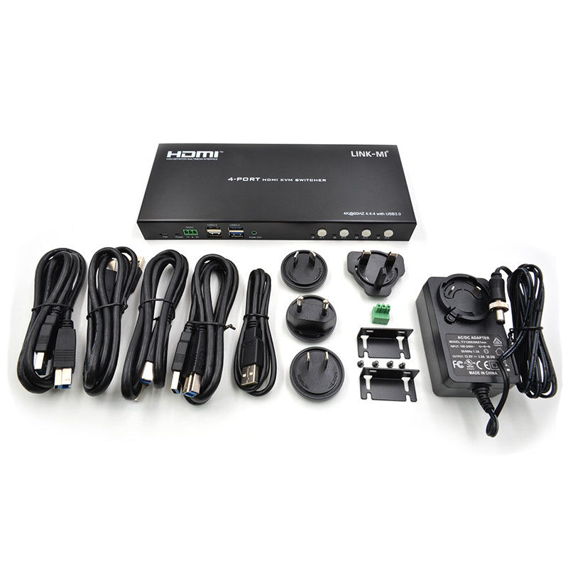 4 Ports Network HDMI2.0 KVM Switch fino a 4K 60Hz 18Gbps