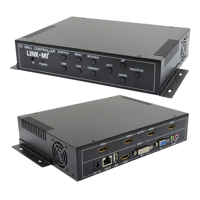 2X2 HDMI Video Wall Controller Supporto 1X4 1X3 1X2 TV Splicing Box per 4 schermi