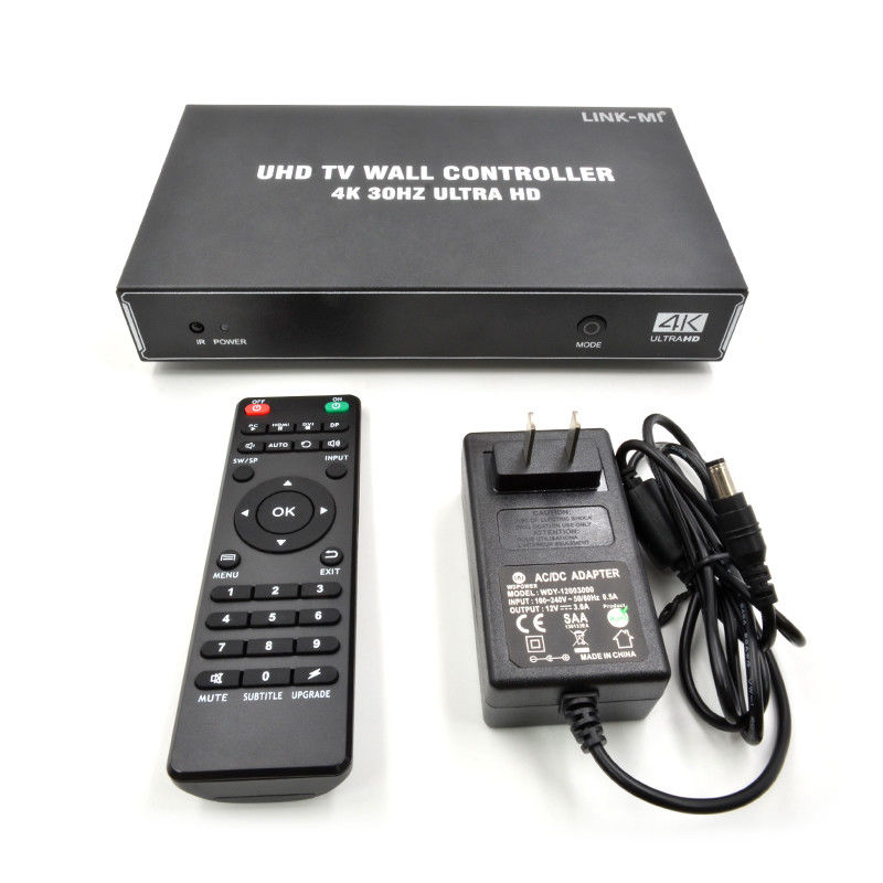 1X4 1X3 1X2 4K Video Wall Controller 30Hz 4 canali HDMI TV Video Wall Processor 2x2