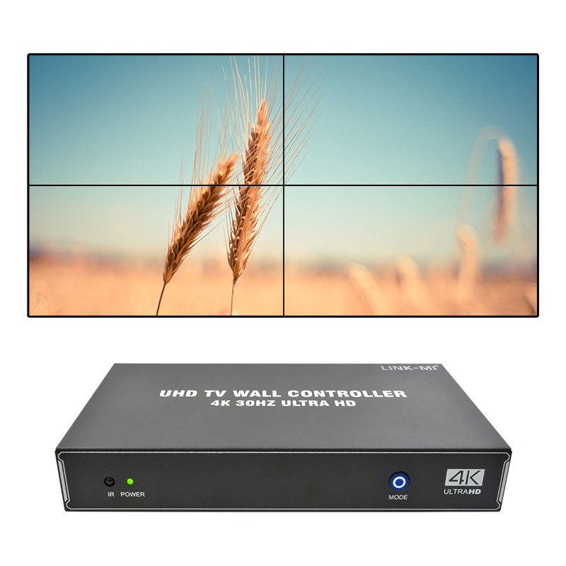 1X4 1X3 1X2 4K Video Wall Controller 30Hz 4 canali HDMI TV Video Wall Processor 2x2