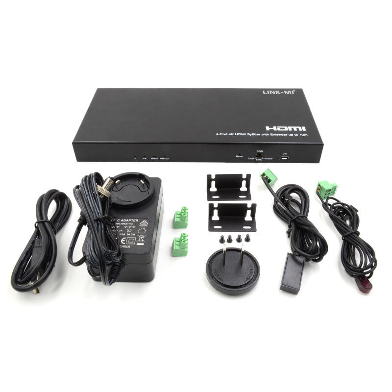 70M 1x4 4K HDMI Splitter Extender con estratto audio 1x4 HDMI Splitter over Cat6