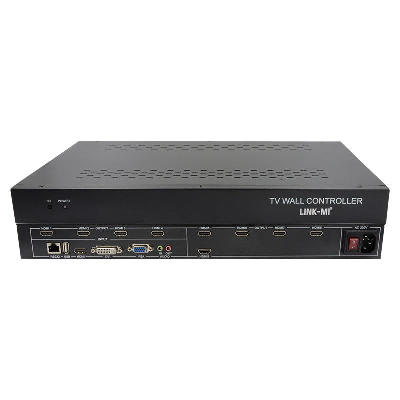 9 canali HDMI Video Wall Controller 3X3 Zoom sottotitoli Multi Display Controller per la pubblicità