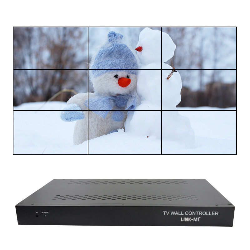 9 canali HDMI Video Wall Controller 3X3 Zoom sottotitoli Multi Display Controller per la pubblicità
