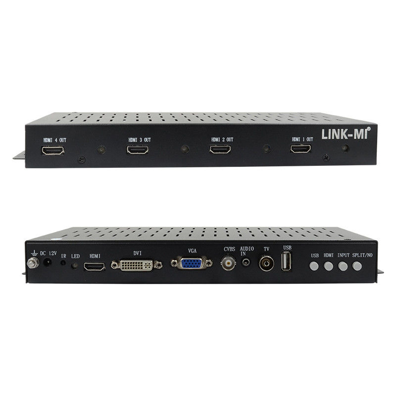 2X2 1X2 1X3 HDMI Video Wall Controller 1x4 1080P 90 gradi di rotazione per la visualizzazione di ritratti