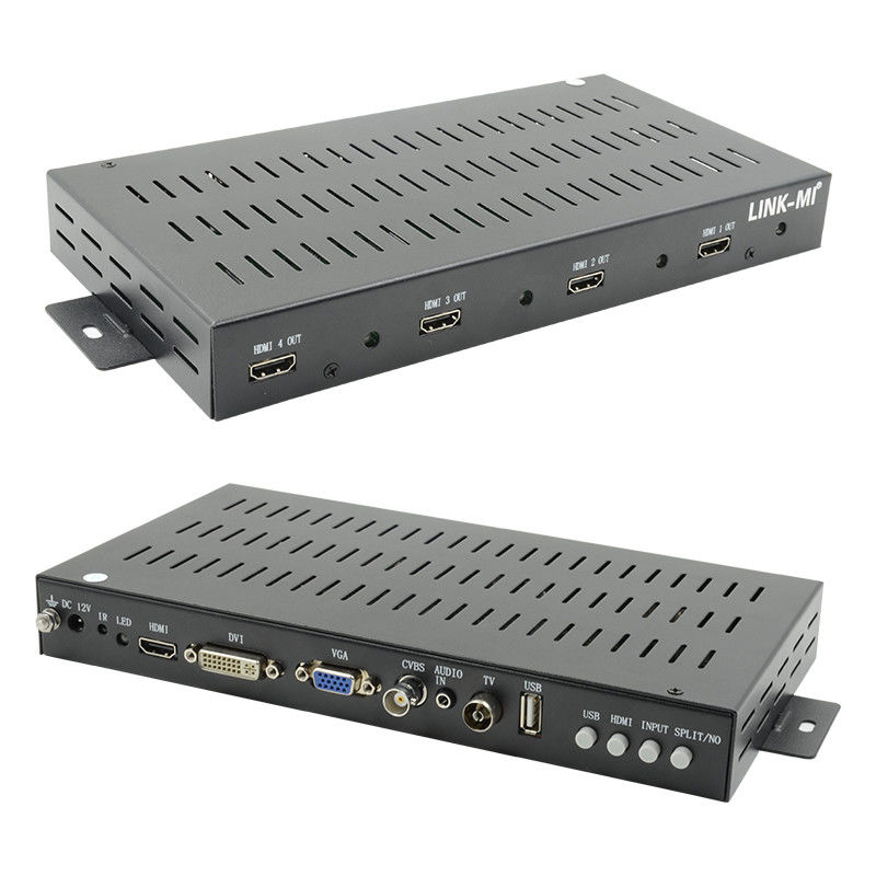 2X2 1X2 1X3 HDMI Video Wall Controller 1x4 1080P 90 gradi di rotazione per la visualizzazione di ritratti