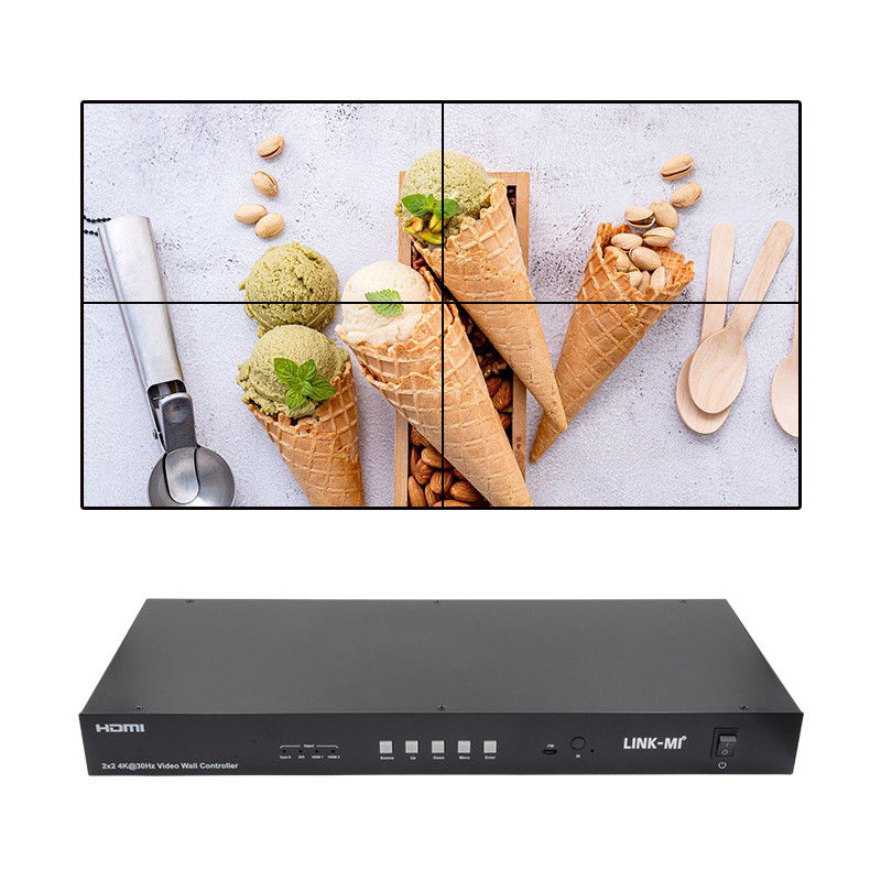 Controller di matrice video 4K 2x2 1x4 4x1 10x10 Splicing Display USB Tipo C DVI