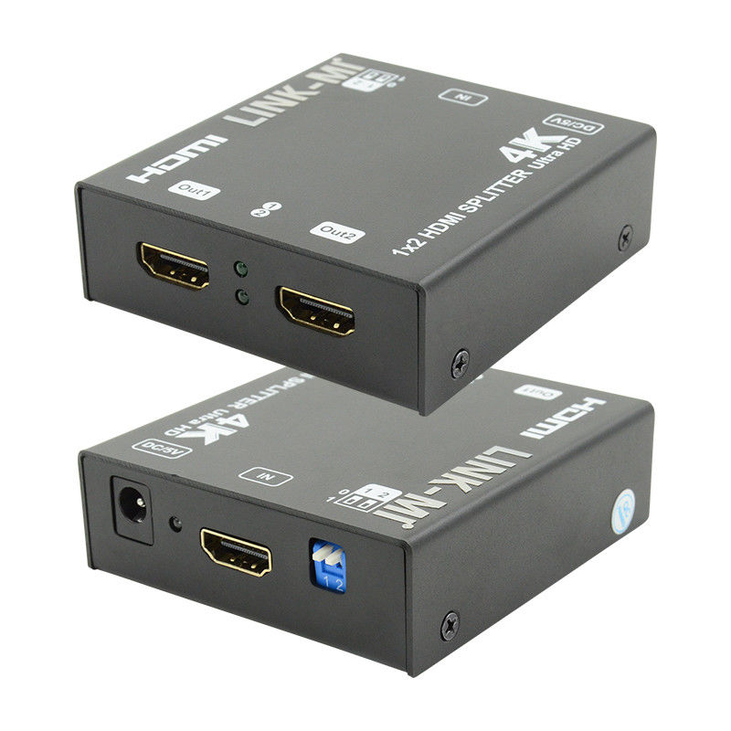 1X2 4K HDMI Extender Splitter Supporto 4K2K EDID 3D 2 Port Video Splitter