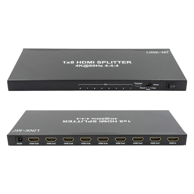 1/8 4K HDMI Splitter 1 In 8 Out 60Hz 3D 18G Video Audio Splitter per 8 display