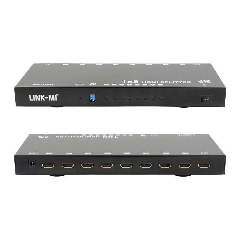 8 porte 4K HDMI Splitter Video Splitter 3d EDID 1 in 8 Out Duplicator per 8 televisori