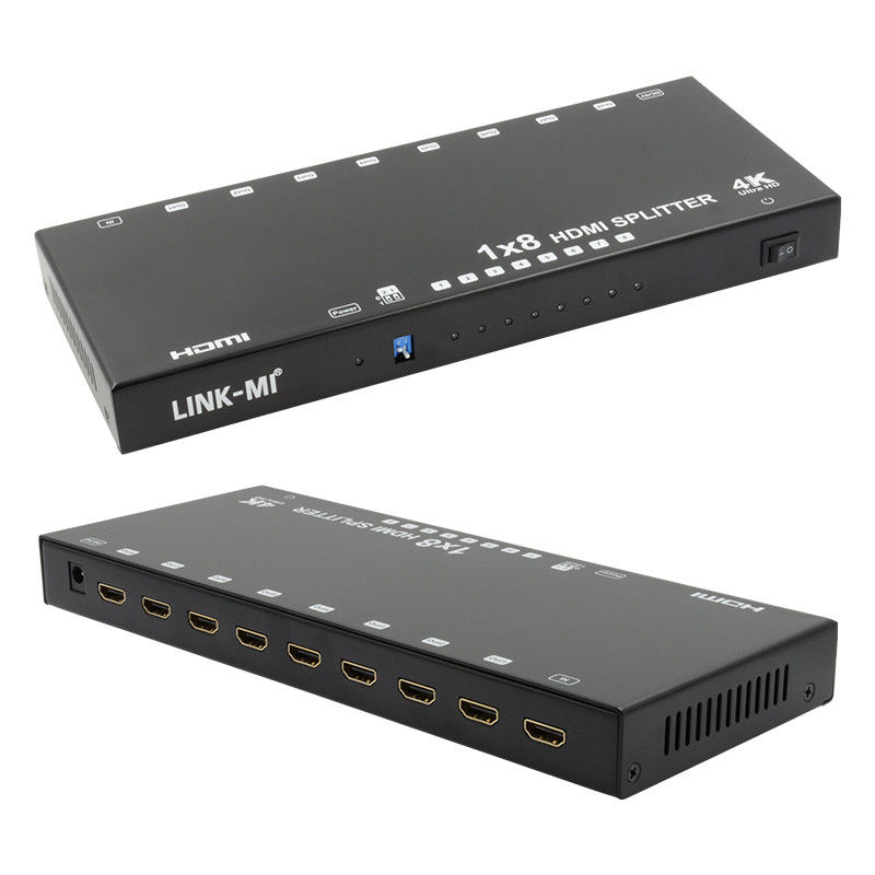 8 porte 4K HDMI Splitter Video Splitter 3d EDID 1 in 8 Out Duplicator per 8 televisori