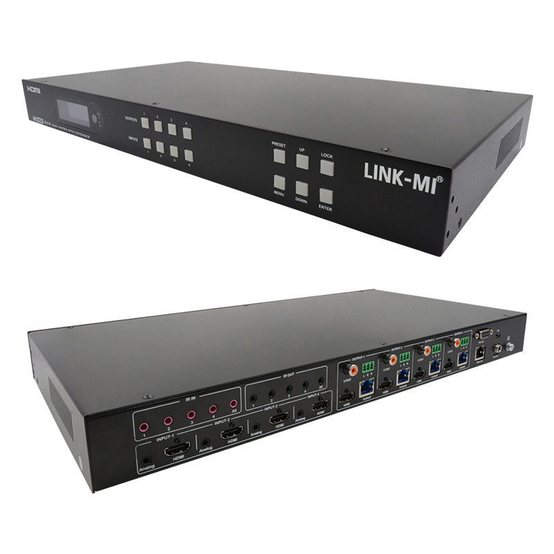 70m 4x4 HDMI Matrix Extender con 4 HDMI Loop Out 4K HDMI Matrix Switch