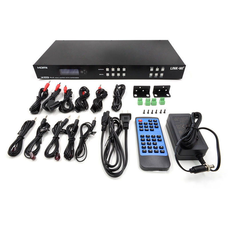 70m 4x4 HDMI Matrix Extender con 4 HDMI Loop Out 4K HDMI Matrix Switch