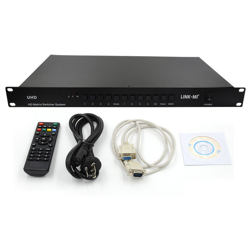 4X4 HDMI Matrix Switcher System 4K HDMI Video Switch Supporto RS232 TCP/IP