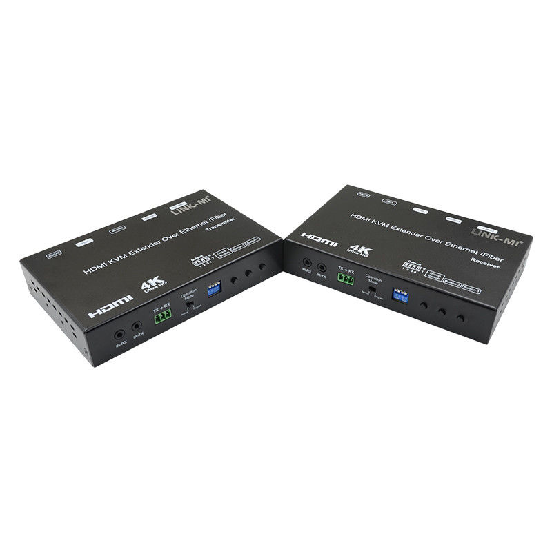 4K AV Over IP Fibra HDMI KVM Extender Supporto Unicast Multicast Con USB RS232