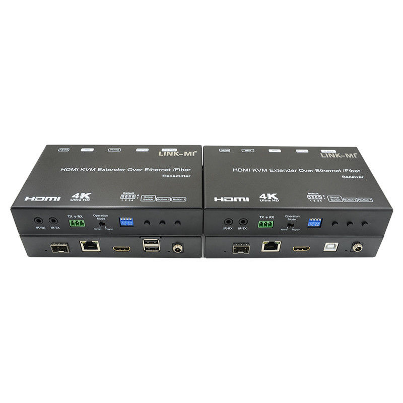 4K AV Over IP Fibra HDMI KVM Extender Supporto Unicast Multicast Con USB RS232