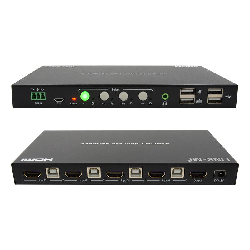 HDCP2.2 1.4 4K KVM Switch HDMI YUV4:44 8 bit con estrazione audio analogica