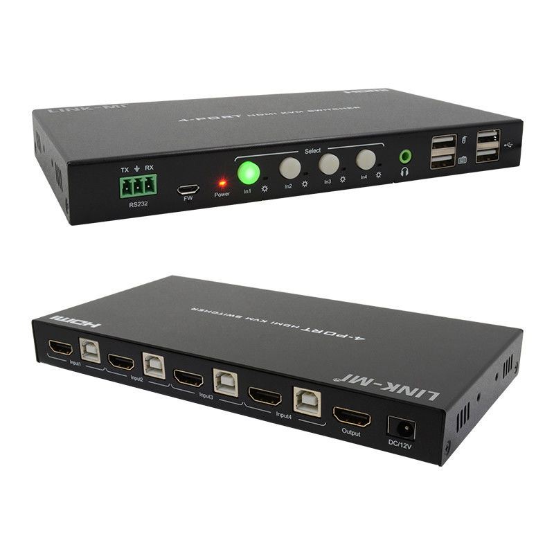 HDCP2.2 1.4 4K KVM Switch HDMI YUV4:44 8 bit con estrazione audio analogica