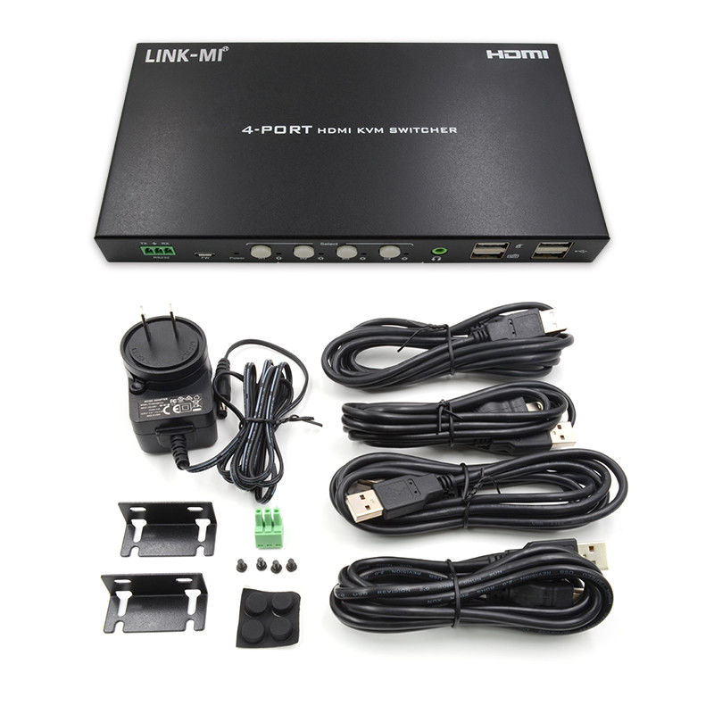 HDCP2.2 1.4 4K KVM Switch HDMI YUV4:44 8 bit con estrazione audio analogica