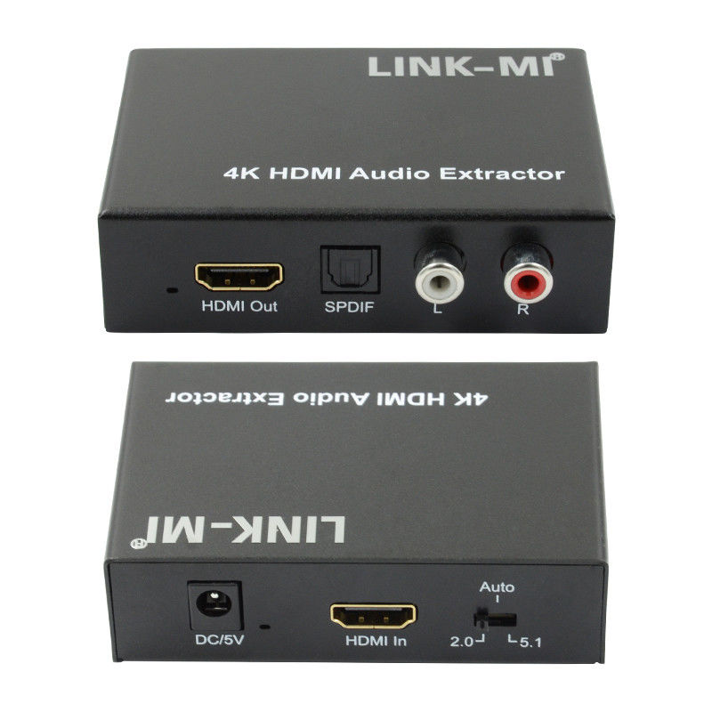 2K 4K HDMI Audio Extractor per Apple TV Blu-Ray Player Supporto 3D EDID