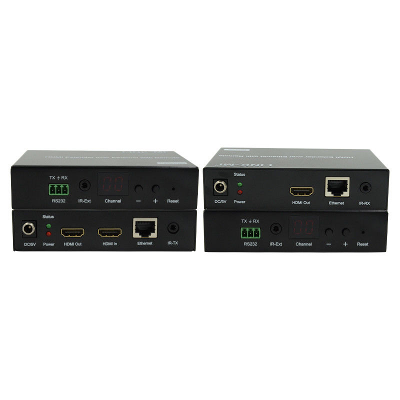 Distribuzione di estensore HDMI 120M su IP Estensore con telecomando a LED RS232 AV su IP