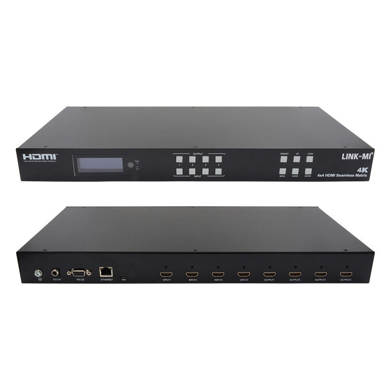 HDMI 4K Video Wall Splitter HDMI Matrix Switcher 2X2 4 In 4 Out