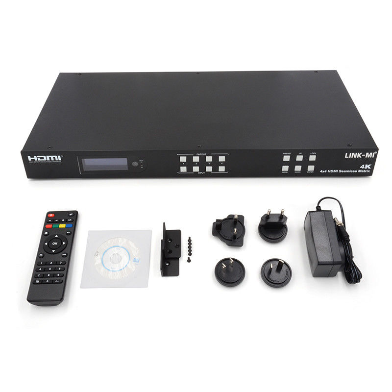 HDMI 4K Video Wall Splitter HDMI Matrix Switcher 2X2 4 In 4 Out