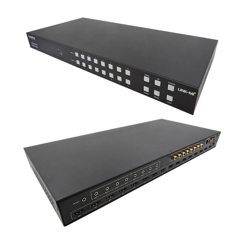 18Gbps 8x8 Matrix Switcher con ARC Function Support 4K2K 60Hz YUV 4:4:4
