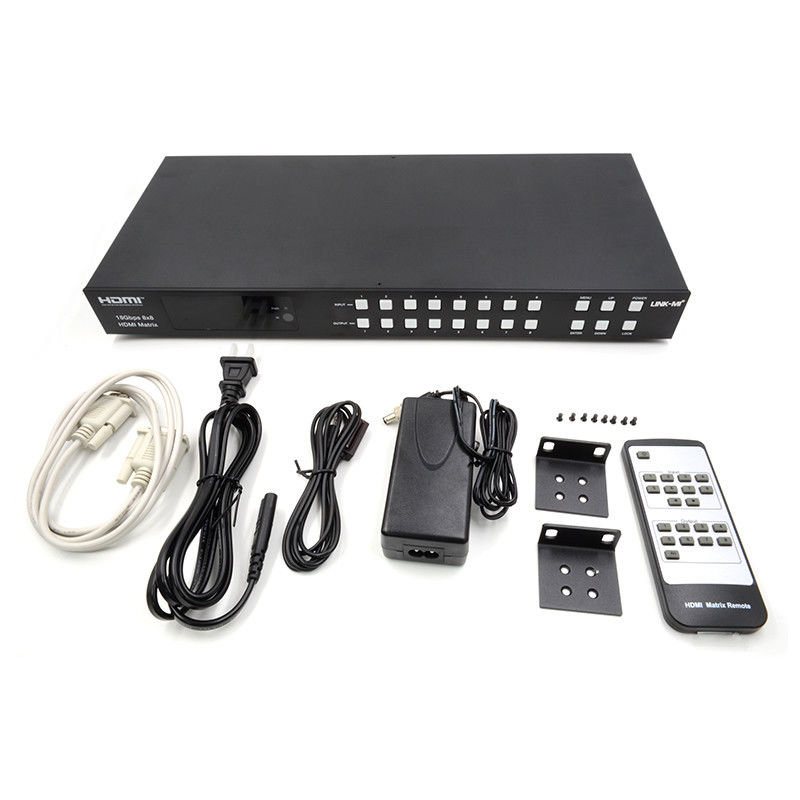 18Gbps 8x8 Matrix Switcher con ARC Function Support 4K2K 60Hz YUV 4:4:4