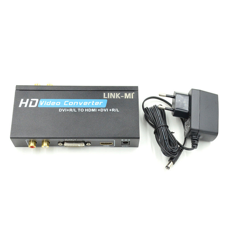 1080P DVI a convertitore HDMI con supporto audio DVI Analog RCA Audio Input