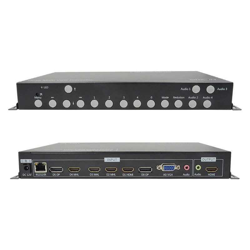 PIP POP HDMI Multi Viewer 4k 4x1 con IR Remote Control RS232 Control Center Control