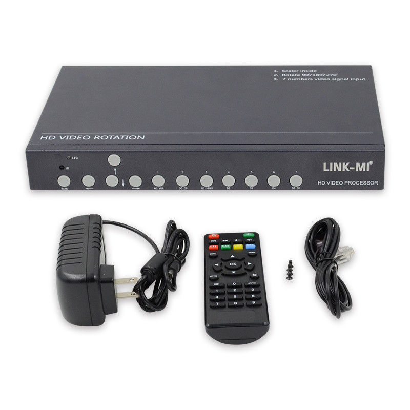 12V HDMI Video Wall Controller Video Rotator 90 180 270 Grado HD Video Upscaling Switch Rotativo