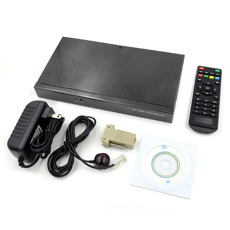 Superimpositore di caratteri Controller video HDMI Caption Adder 4 in 1 Out HD Video Processor