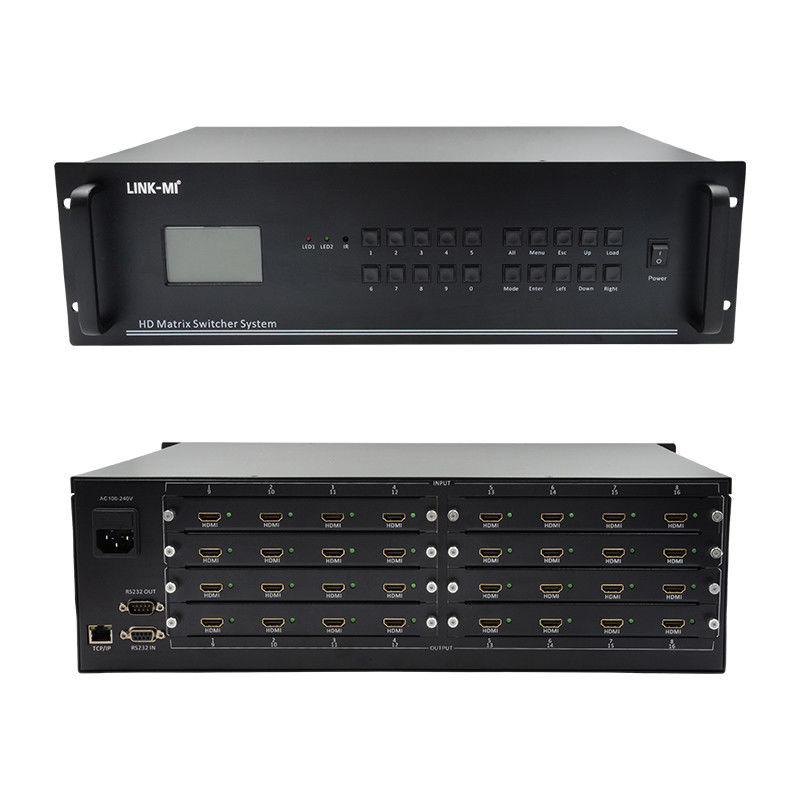 16 In 16 Out HDMI Matrix Switch 4K 16X16 Video Matrix Supporto VGA DVI SDI Input di segnale