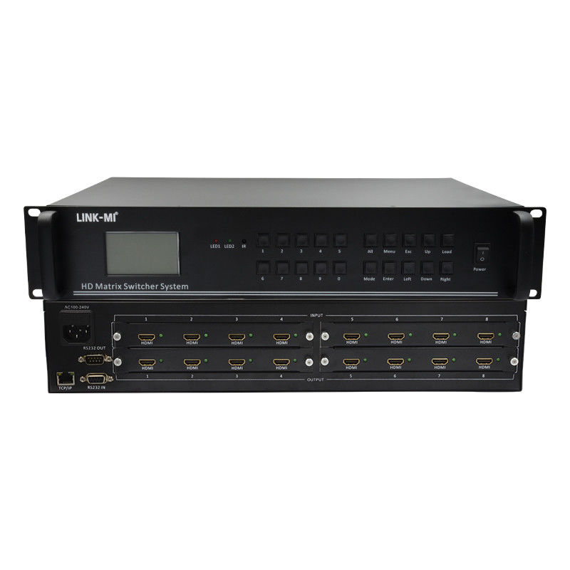 4K Video Audio Matrix 8X8 HDMI Matrix Switcher System RS232 Controllo remoto TCP/IP