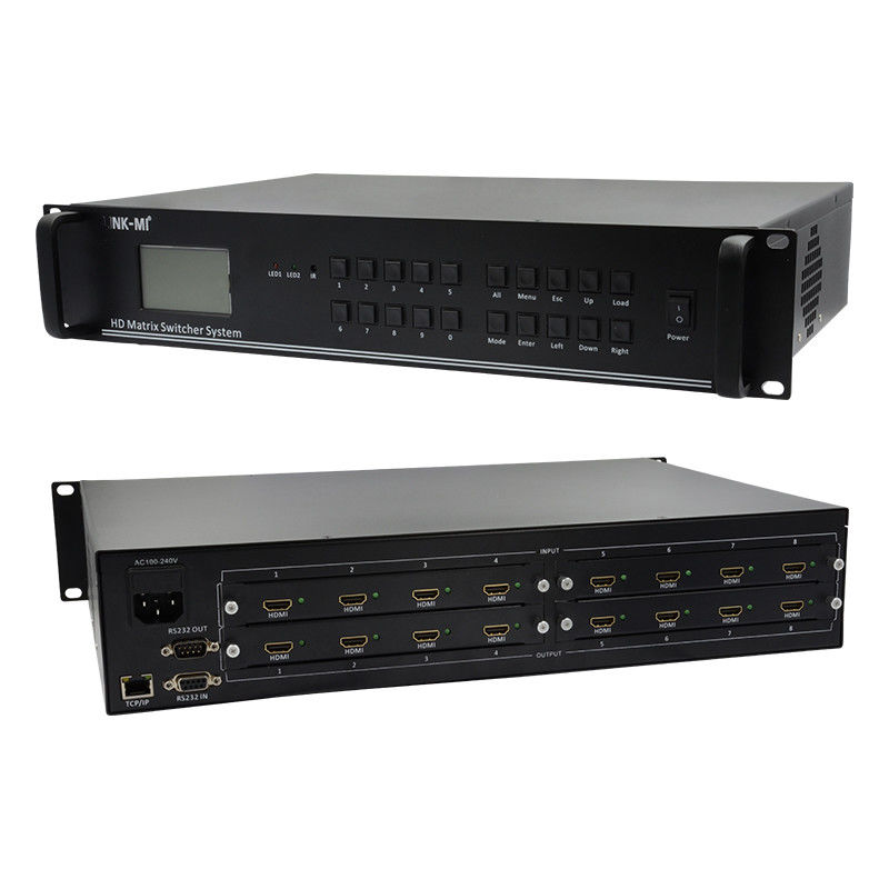 4K Video Audio Matrix 8X8 HDMI Matrix Switcher System RS232 Controllo remoto TCP/IP