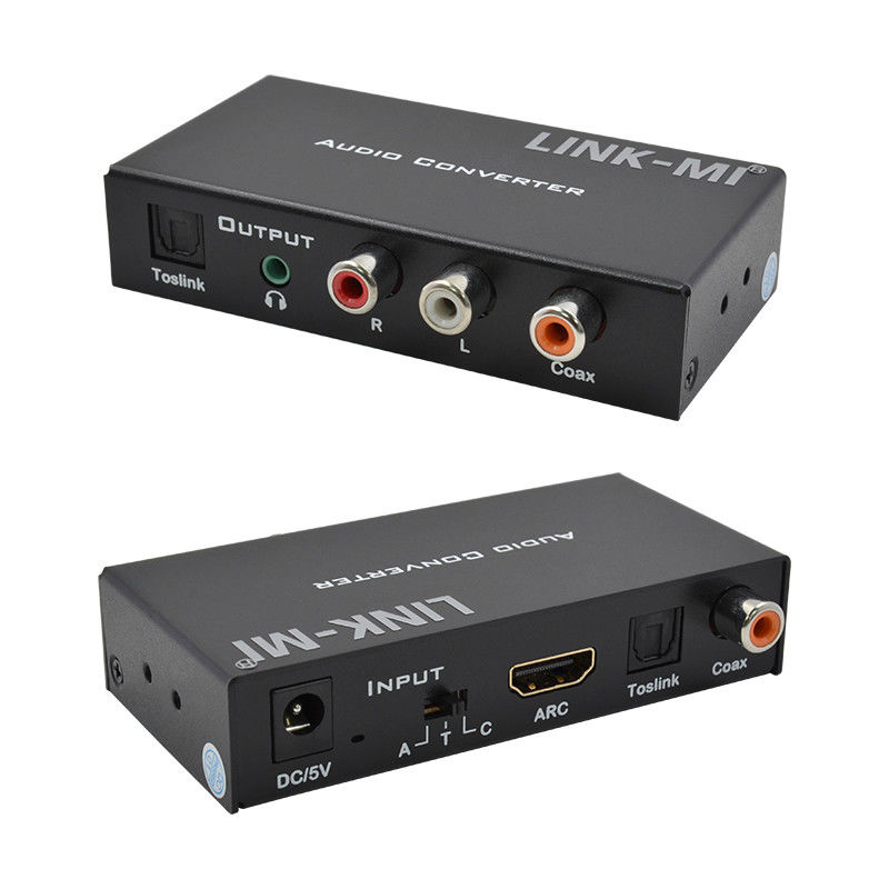 Dac Converter Converter audio digitale analogo supporto HDMI ARC Toslink Coax Audio digitale