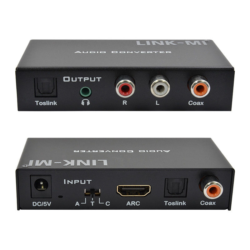 Dac Converter Converter audio digitale analogo supporto HDMI ARC Toslink Coax Audio digitale