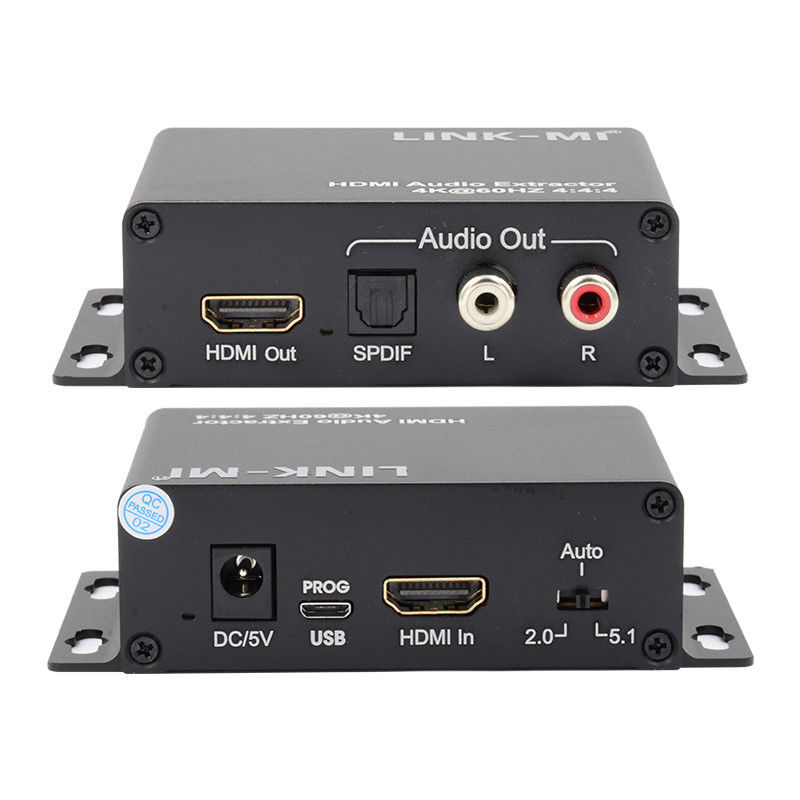 18Gbps 4K 1080P HDMI Audio Extractor Supporto EDID 3D Per ricevitori satellitari Apple TV
