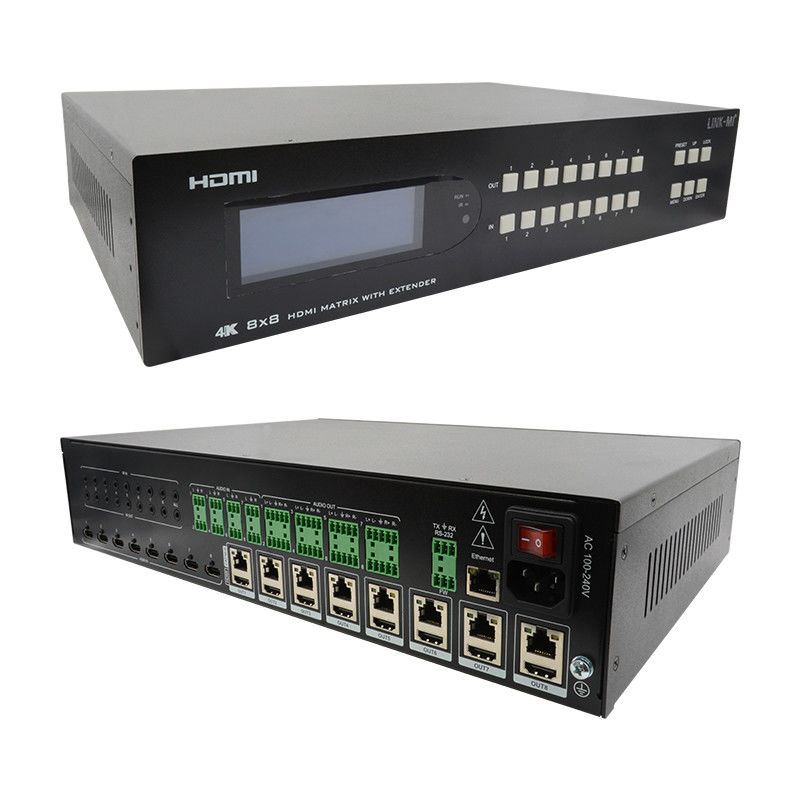 8X8 HDMI Matrix Extender fino a 70m 8 HDMI Loop Out 4K60Hz HDMI Video Switch