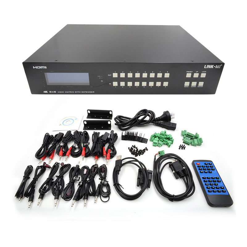8X8 HDMI Matrix Extender fino a 70m 8 HDMI Loop Out 4K60Hz HDMI Video Switch